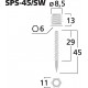 Reproduktorové hroty Monacor SPS-45/SW, 4 ks