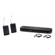 Shure PG188/PG185 2XBodypack a klopový mikrofon q11 740-752Mhz
